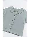 Bamboom Short Sleeve Shirt - Aqua Grey - Bamboo - Cotton Shirts And Blouses