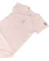 Bamboom Short Sleeves Bodysuit - Pink - Elasticated Organic Bamboo Short Sleeves Bodies