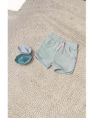 Bamboom Shorts with Drawstring - Water Petrol - Bamboo and Organic Cotton Shorts