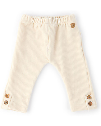Bamboom Skinny Leggings - Milk White - Bamboo Velour Trousers