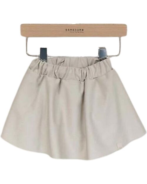 Bamboom Skirt with Elastic Waist - Sand - with Natural Bambo Skirts