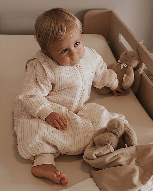 Bamboom Sleeping Bag 6-18 Months- Arms and Feets - Winter-Flowers Stripe TOG 2.2 Sleeping Bags