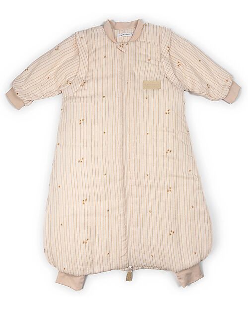 Bamboom Sleeping Bag 6-18 Months- Arms and Feets - Winter-Flowers Stripe TOG 2.2 Sleeping Bags