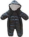Bamboom Snow Overall with Hood - Anthracite - Organic Bamboo Interior Snowsuits