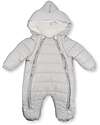 Bamboom Snow Overall with Hood - Ice grey - Organic Bamboo Interior Snowsuits