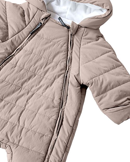 Bamboom Snow Overall with Hood - Warm Sand - Organic Bamboo Interior Snowsuits