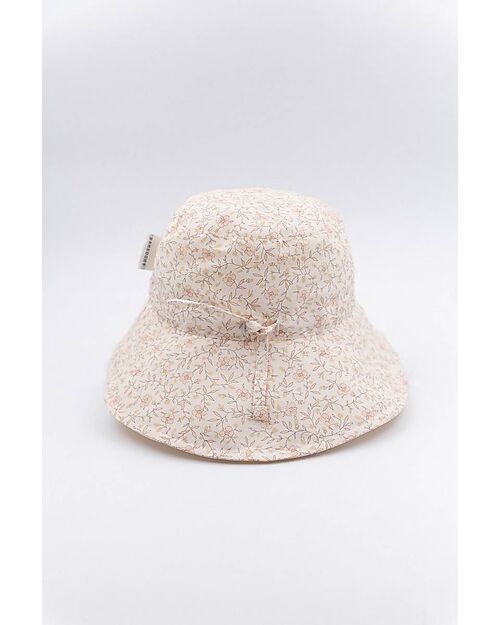 Bamboom Summer Cap - Flowers - Cream - UV50+ Sunhats