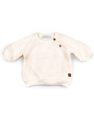 Bamboom Sweater Suit - Off White - Cotton Velvet and Bamboo Oeko-Tex Certified Babygrows
