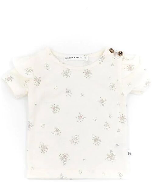 Bamboom T-shirt - Bouquet - Sleeves with Ruffles - Breathable Soft and Delicate T-shirts