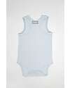 Bamboom Tank Top Body - Light Blue - with Logo - Stretch Organic Bamboo Short Sleeves Bodies