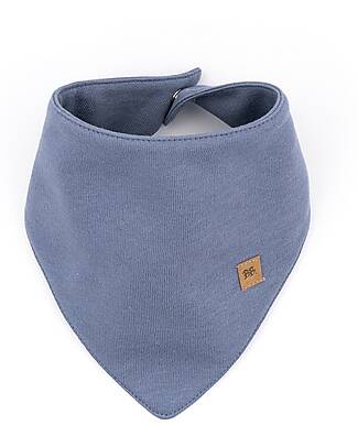 Bamboom Triangle Bib - Blue Jeans - Bamboo and Organic Cotton Snap Bibs