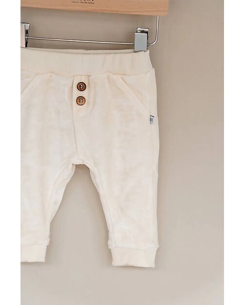 Bamboom Trousers with Pockets - Ivory - Velvet Trousers