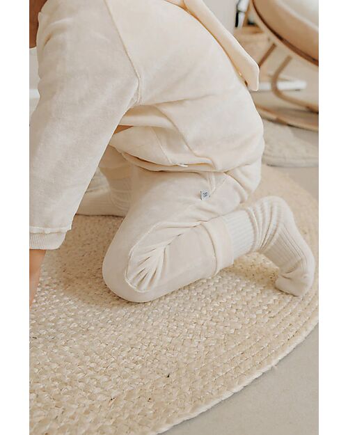 Bamboom Trousers with Pockets - Ivory - Velvet Trousers