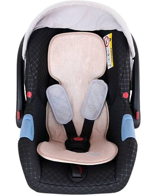 Bamboom Universal Mini Mat - Seat Cover for Air n Go Car Seat - Water Peach - Organic Bamboo Mattresses and Baby-nest