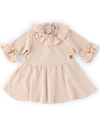 Bamboom Wide Dress with Frills - Rose - Bamboo and Cotton Dresses_