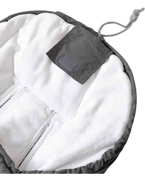 Bamboom Winter Footmuff For Igloo Bimbo Stroller - Anthracite - TOG 4.5 - Natural Bamboo Interior Footmuffs