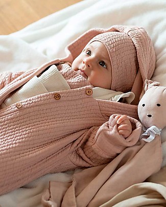 Bamboom Winter Overall - Old Pink - Bamboo and Cotton Snowsuits
