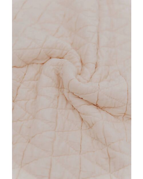 Bamboom Wrinkled Blanket - 140 x 110 - Water Peach - Organic Bamboo + Plush Sponge Bed Sheets and Pillow Cases