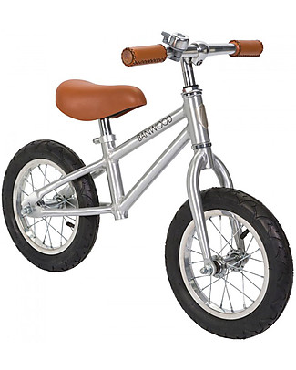 Banwood Balance Bike First Go, Chrome - For Kids from 3 to 5 years! Balance Bikes
