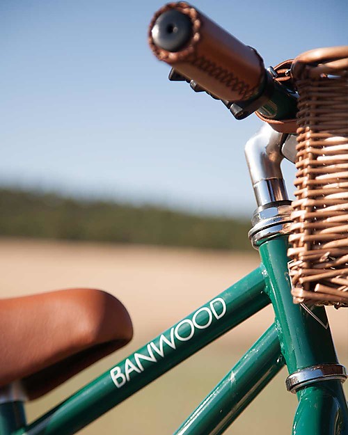 Banwood Balance Bike First Go + Classic Bike Helmet - Dark Green - from 3 to 5 years old!	 Balance Bikes