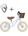 Banwood Balance Bike First Go + Classic Bike Helmet - Sky - from 3 to 5 years old! Balance Bikes