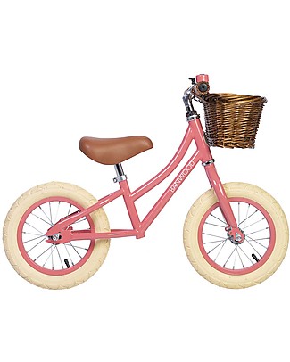 Banwood Balance Bike First Go, Coral - For Girls from 3 to 5 years old! Balance Bikes