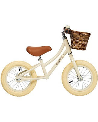 Banwood Balance Bike First Go, Cream - For Girls from 3 to 5 years old! Balance Bikes