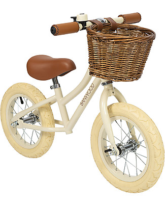 Banwood Balance Bike First Go, Cream - For Girls from 3 to 5 years old! Balance Bikes