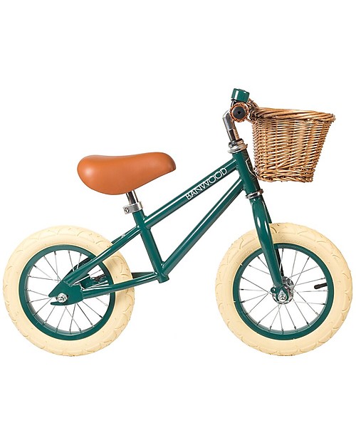 Banwood Balance Bike First Go, Dark Green - For kids from 3 to 5 years old! Balance Bikes