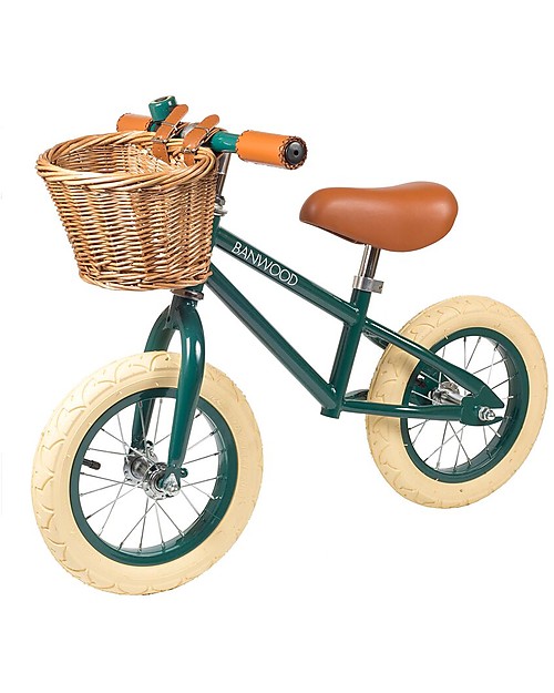 Banwood Balance Bike First Go, Dark Green - For kids from 3 to 5 years old! Balance Bikes