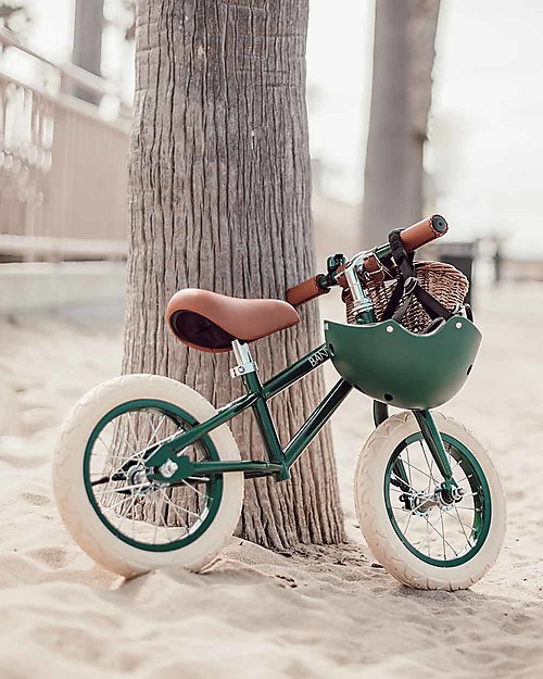 Banwood Balance Bike First Go, Dark Green - For kids from 3 to 5 years old! Balance Bikes