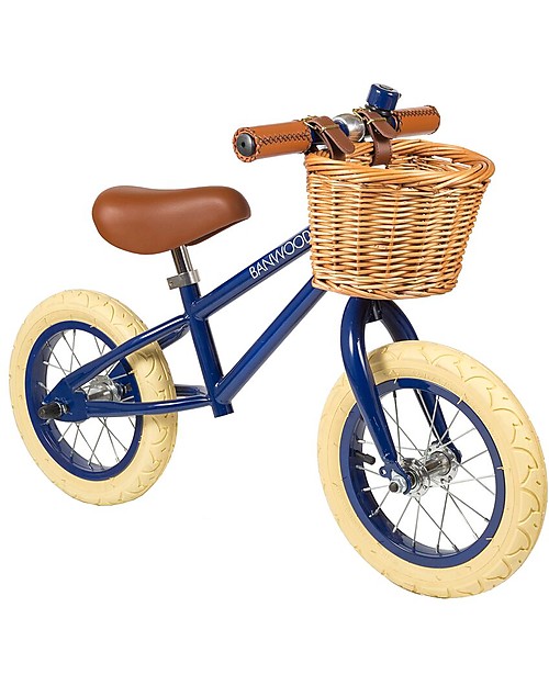 Banwood Balance Bike First Go, Navy Blue - For Kids from 3 to 5 years old! Balance Bikes