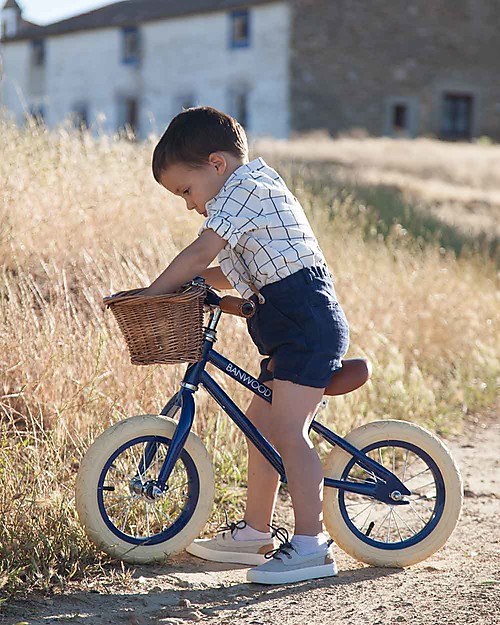 Banwood Balance Bike First Go, Navy Blue - For Kids from 3 to 5 years old! Balance Bikes