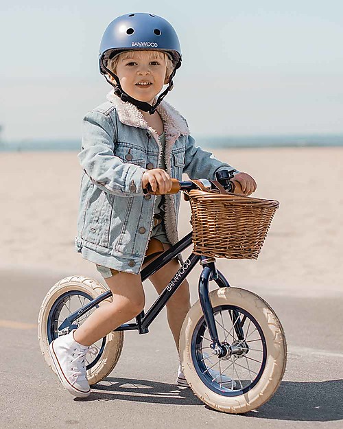 Banwood Balance Bike First Go, Navy Blue - For Kids from 3 to 5 years old! Balance Bikes