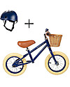 Banwood Balance Bike First Go with Helmet, Navy - From 3 to 5 years! Balance Bikes