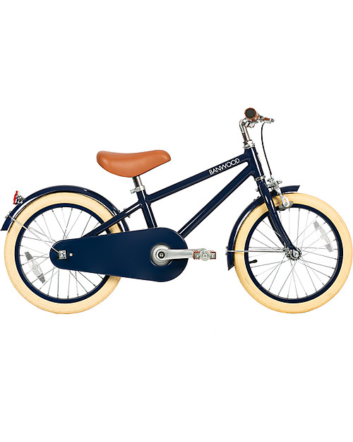 Banwood Classic Bicycle - Blue Navy - from 4 to 7 years old - Removable Training Wheels Bycicles