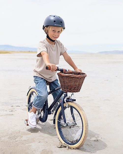 Banwood Classic Bicycle - Blue Navy - from 4 to 7 years old - Removable Training Wheels Bycicles
