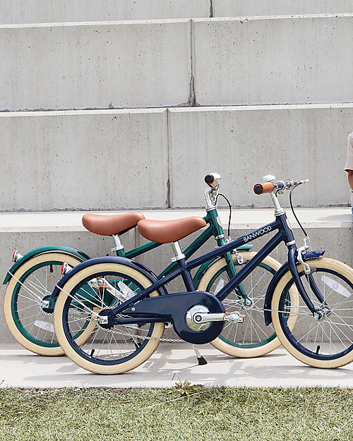 Banwood Classic Bicycle - Blue Navy - from 4 to 7 years old - Removable Training Wheels Bycicles