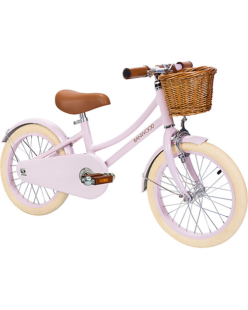 Banwood Classic Bicycle - Pink - from 4 to 7 years old - Removable Training Wheels Bycicles