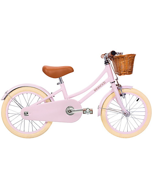 Banwood Classic Bicycle - Pink - from 4 to 7 years old - Removable Training Wheels Bycicles