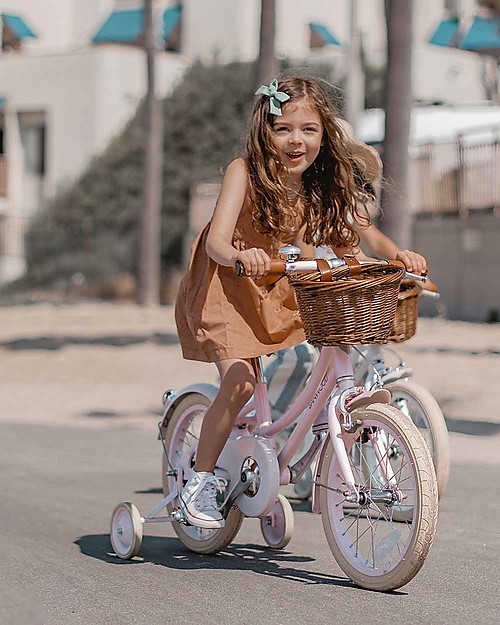 Banwood Classic Bicycle - Pink - from 4 to 7 years old - Removable Training Wheels Bycicles