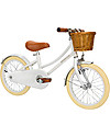 Banwood Classic Bicycle - White - from 4 to 7 years old - Removable Training Wheels Bycicles