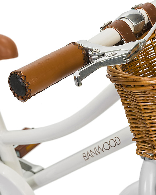 Banwood Classic Bicycle - White - from 4 to 7 years old - Removable Training Wheels Bycicles