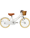 Banwood Classic Bicycle - White - from 4 to 7 years old - Removable Training Wheels Bycicles