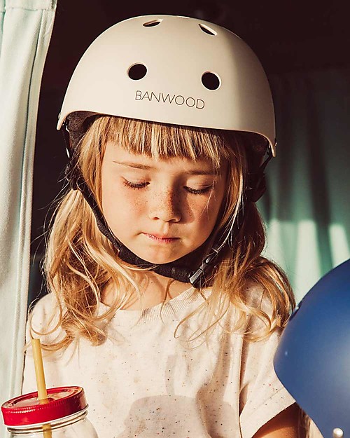 cream bike helmet