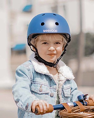 Banwood Classic Bike Helmet, Navy Blue - For Kids from 3 to 7 Years old! Balance Bikes