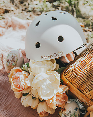 Banwood Classic Bike Helmet, White - For Girls from 3 to 7 Years old! Balance Bikes