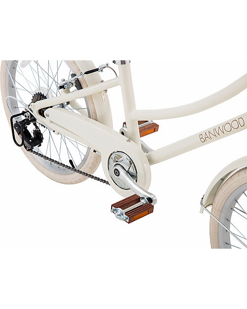 Banwood Classic Bike with Pedals - Vintage Cream - Ages 6 to 10 - 7-Speed Gear Bycicles