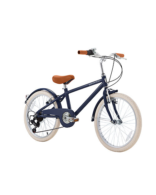 Banwood Classic Bike with Pedals - Vintage Navy Blue - Ages 6 to 10 - 7-Speed Gear Bycicles