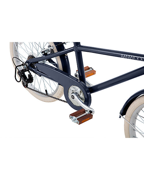 Banwood Classic Bike with Pedals - Vintage Navy Blue - Ages 6 to 10 - 7-Speed Gear Bycicles